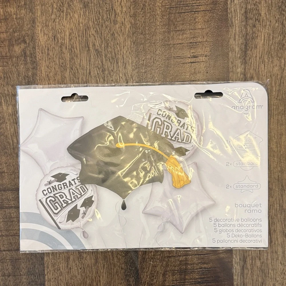Graduation Party Plates & Napkins Set - White & Gold